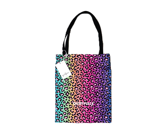 QuietPiece Multi-Coloured Leopard Tote Bag